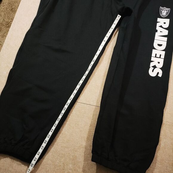 NFL Team Apparel Las Vegas Raiders Fleece Sweatpants Mens #5 - Picture 5 of 6